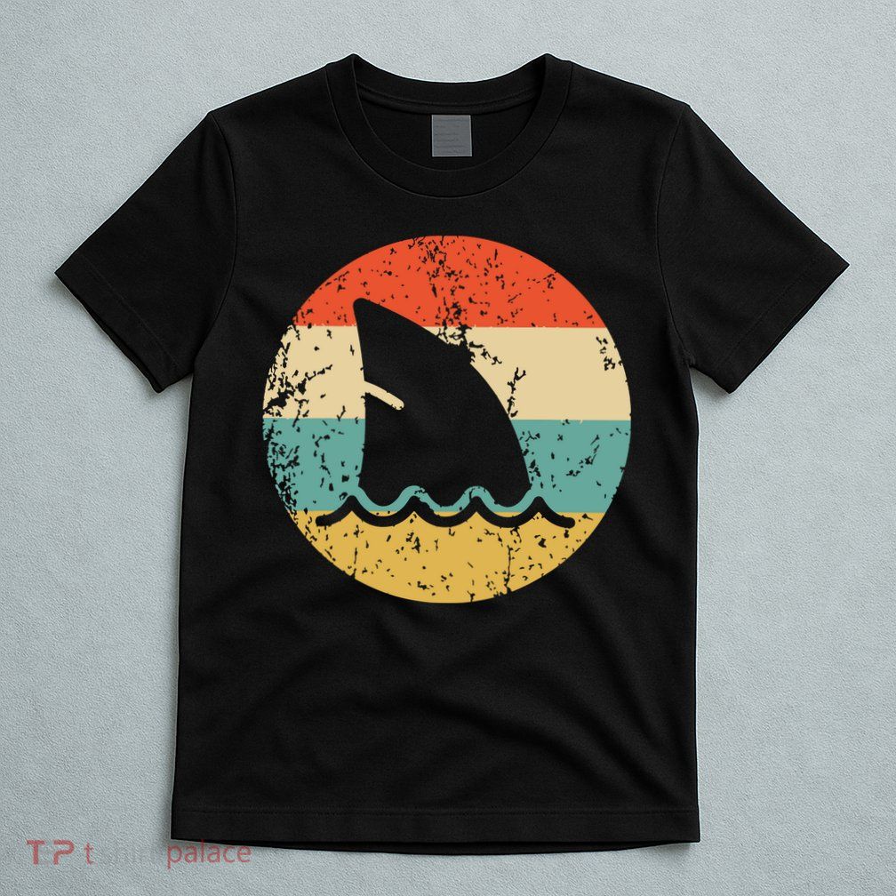 Shark Fin Retro Style Shark T-Shirt