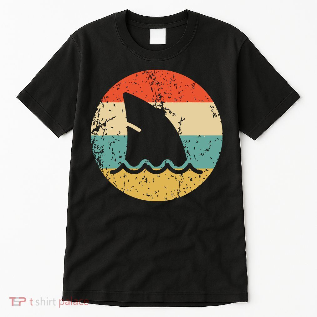 Shark Fin Retro Style Shark Tall T-Shirt