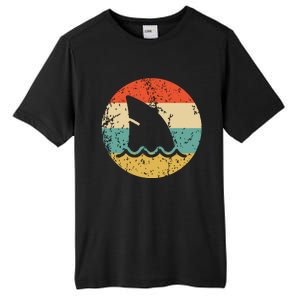 Shark Fin Retro Style Shark Tall Fusion ChromaSoft Performance T-Shirt