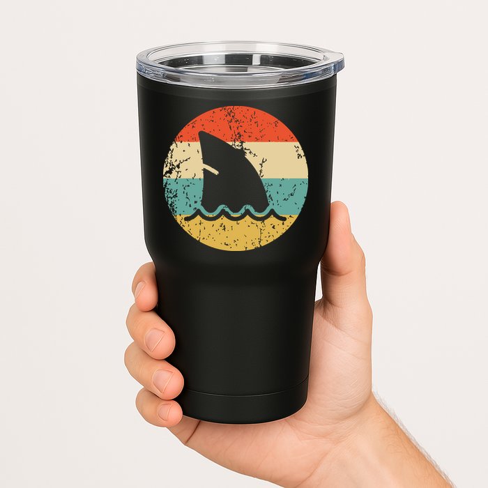 Shark Fin Retro Style Shark Tumbler