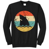 Shark Fin Retro Style Shark Tall Sweatshirt