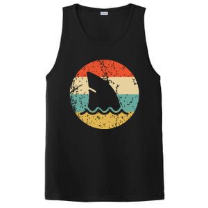 Shark Fin Retro Style Shark PosiCharge Competitor Tank