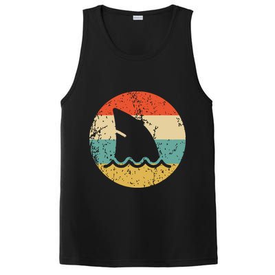 Shark Fin Retro Style Shark PosiCharge Competitor Tank