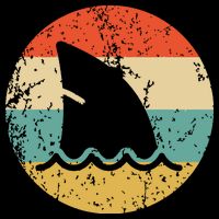 Shark Fin Retro Style Shark Tie-Dye T-Shirt
