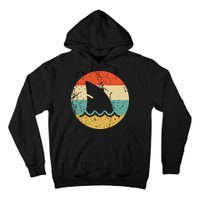 Shark Fin Retro Style Shark Tall Hoodie