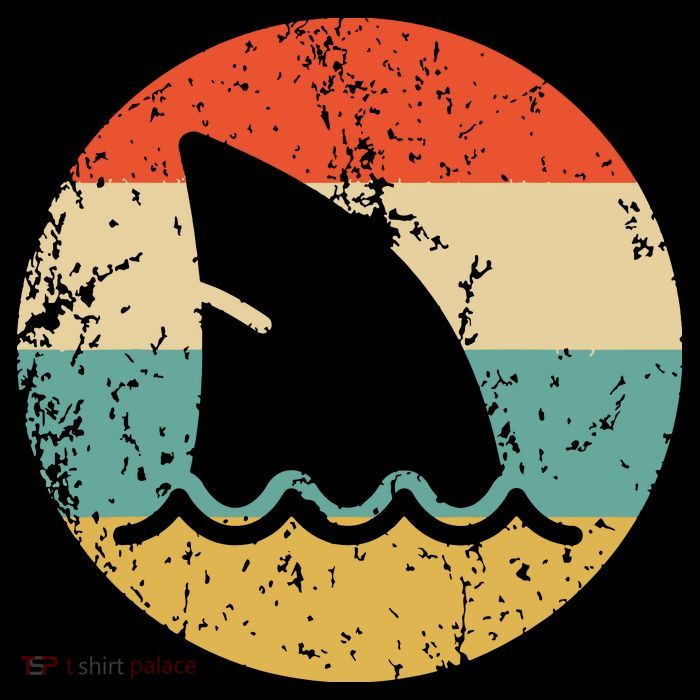 Shark Fin Retro Style Shark Tank Top
