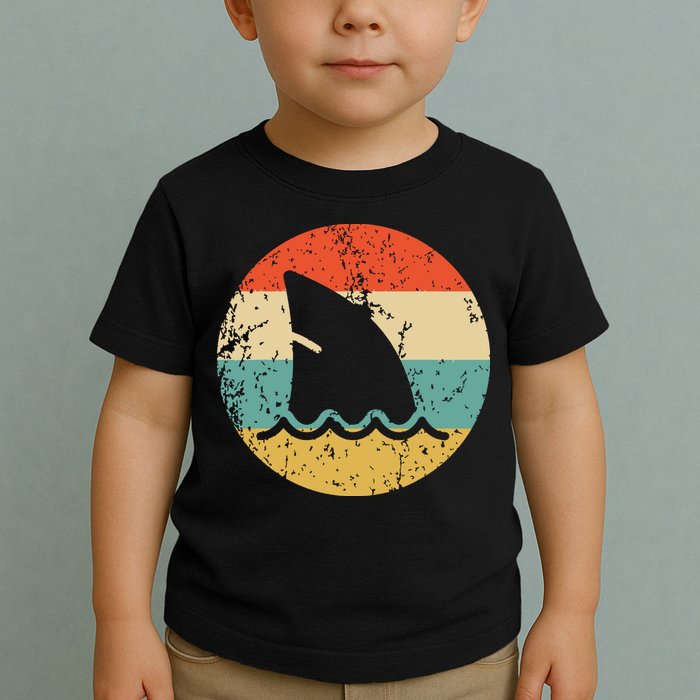 Shark Fin Retro Style Shark Toddler T-Shirt