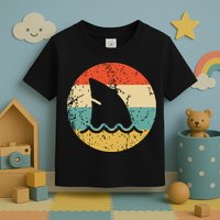 Shark Fin Retro Style Shark Toddler T-Shirt