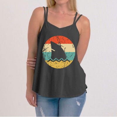 Shark Fin Retro Style Shark Women's Strappy Tank