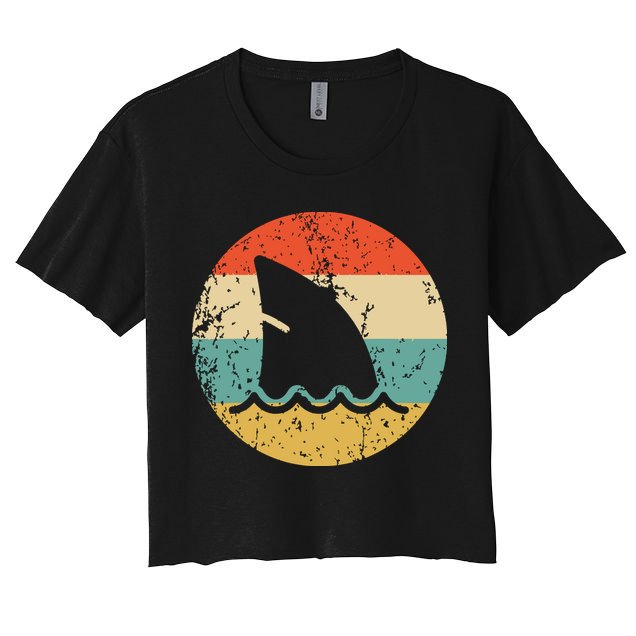 Shark Fin Retro Style Shark Crop Top