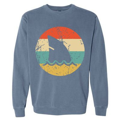 Shark Fin Retro Style Shark Garment-Dyed Sweatshirt