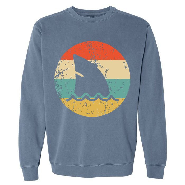 Shark Fin Retro Style Shark Garment-Dyed Sweatshirt