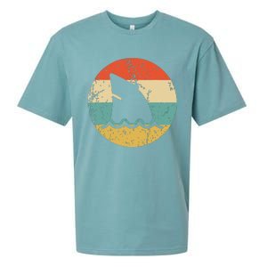 Shark Fin Retro Style Shark Sueded Cloud Jersey T-Shirt