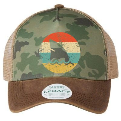 Shark Fin Retro Style Shark Legacy Tie Dye Trucker Hat