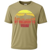 Steelhead Fishing Retro Rainbow Trout River Fisherman Cooling Performance Crew T-Shirt