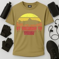Steelhead Fishing Retro Rainbow Trout River Fisherman Cooling Performance Crew T-Shirt