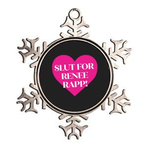 Slut For Renee Rapp! Funny Design Metallic Star Ornament