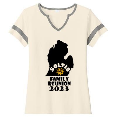 Soltis Family Reunion Ladies Halftime Notch Neck Tee