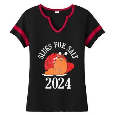 Slugs For Salt 2024 Snail American Citizen Ladies Halftime Notch Neck Tee