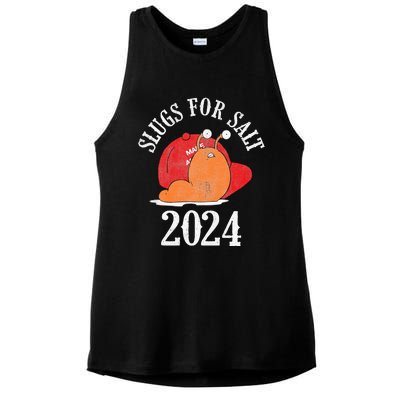 Slugs For Salt 2024 Snail American Citizen Ladies PosiCharge Tri-Blend Wicking Tank