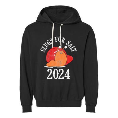 Slugs For Salt 2024 Snail American Citizen Garment-Dyed Fleece Hoodie