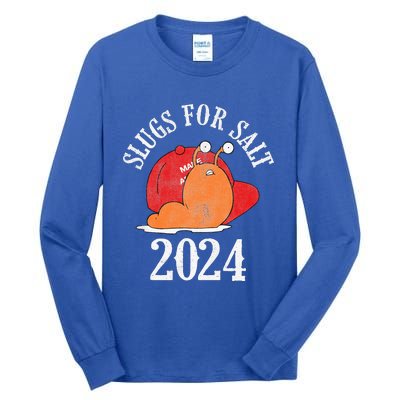 Slugs For Salt 2024 Snail American Citizen Tall Long Sleeve T-Shirt