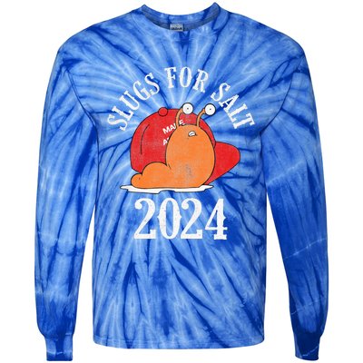 Slugs For Salt 2024 Snail American Citizen Tie-Dye Long Sleeve Shirt