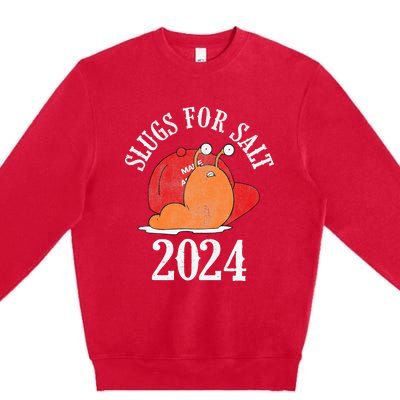 Slugs For Salt 2024 Snail American Citizen Premium Crewneck Sweatshirt