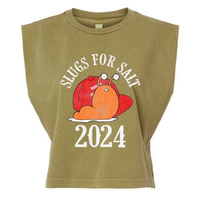 Slugs For Salt 2024 Snail American Citizen Garment-Dyed Women's Muscle Tee