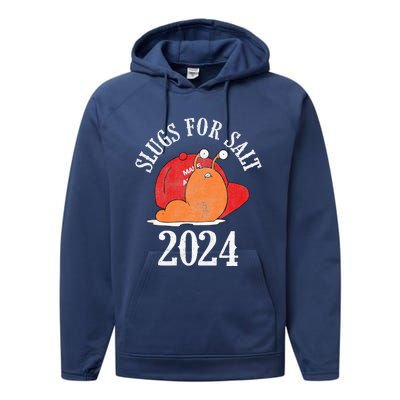 Slugs For Salt 2024 Snail American Citizen Performance Fleece Hoodie