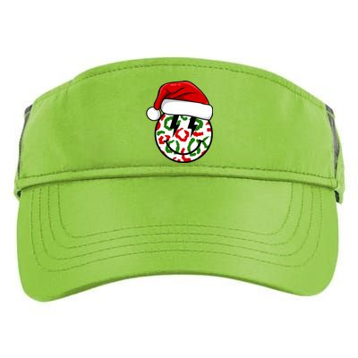 Smile Face Santa Christmas Retro Adult Drive Performance Visor