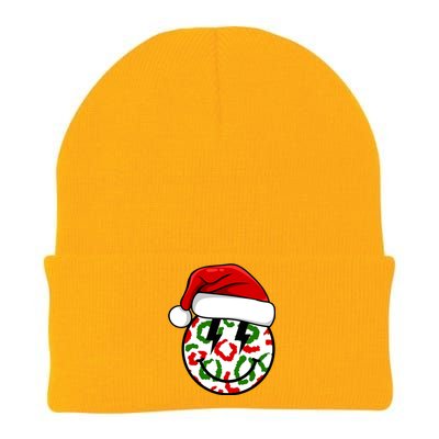 Smile Face Santa Christmas Retro Knit Cap Winter Beanie