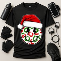 Smile Face Santa Christmas Retro Cooling Performance Crew T-Shirt