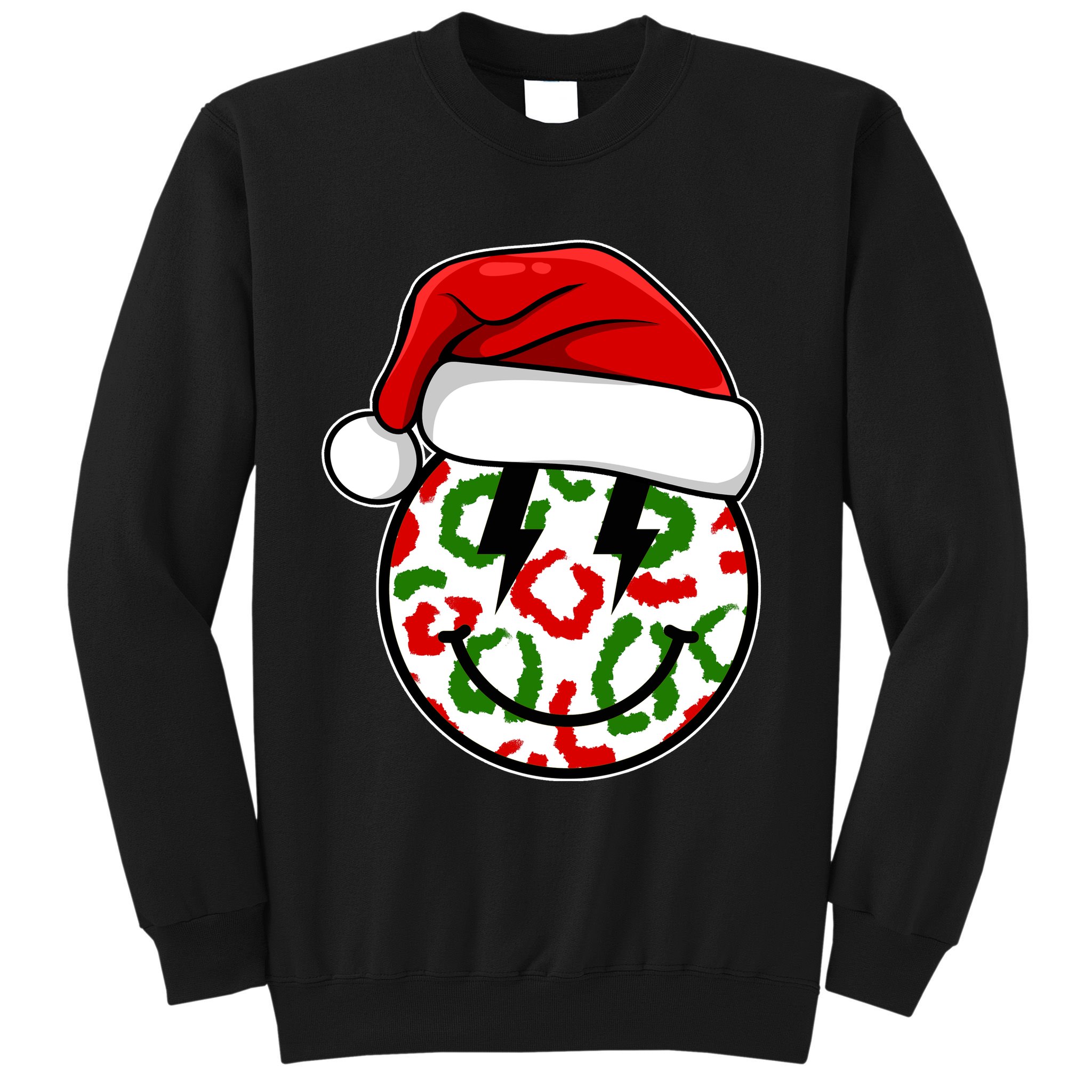 Smile Face Santa Christmas Retro Sweatshirt