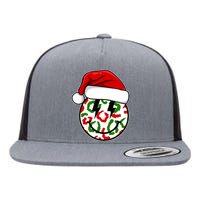 Smile Face Santa Christmas Retro Flat Bill Trucker Hat