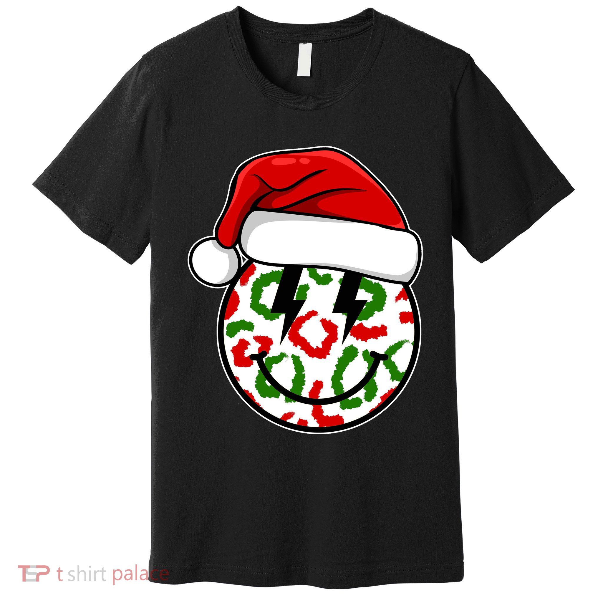 Smile Face Santa Christmas Retro Premium T-Shirt
