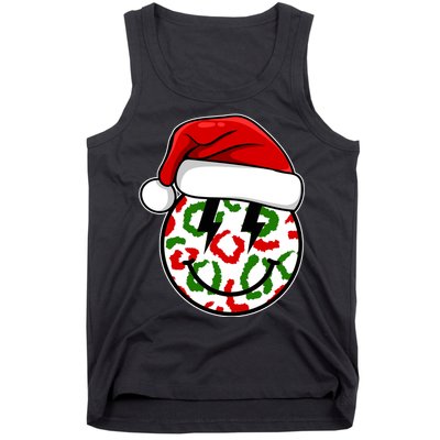 Smile Face Santa Christmas Retro Tank Top