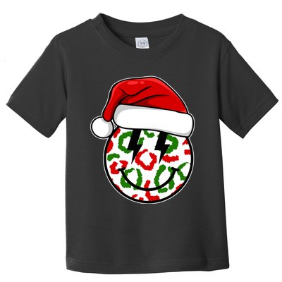 Smile Face Santa Christmas Retro Toddler T-Shirt