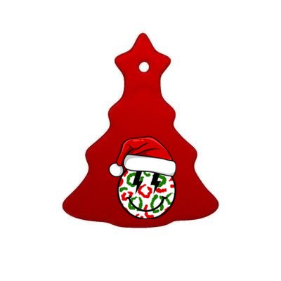 Smile Face Santa Christmas Retro Ceramic Tree Ornament