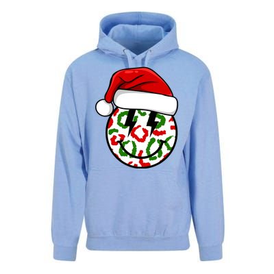 Smile Face Santa Christmas Retro Unisex Surf Hoodie