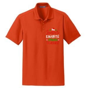 SantaS Favorite Spanish Teacher Funny Christmas Funny Gift Dry Zone Grid Polo