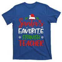 SantaS Favorite Spanish Teacher Funny Christmas Funny Gift T-Shirt