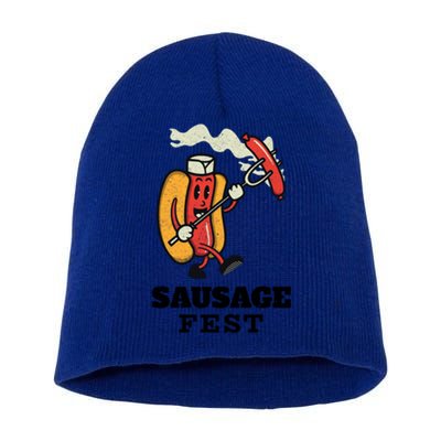 Sausage Fest Sausage Gift Short Acrylic Beanie