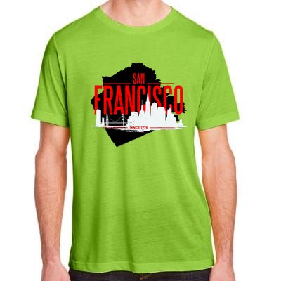 San Francisco Skyline Adult ChromaSoft Performance T-Shirt