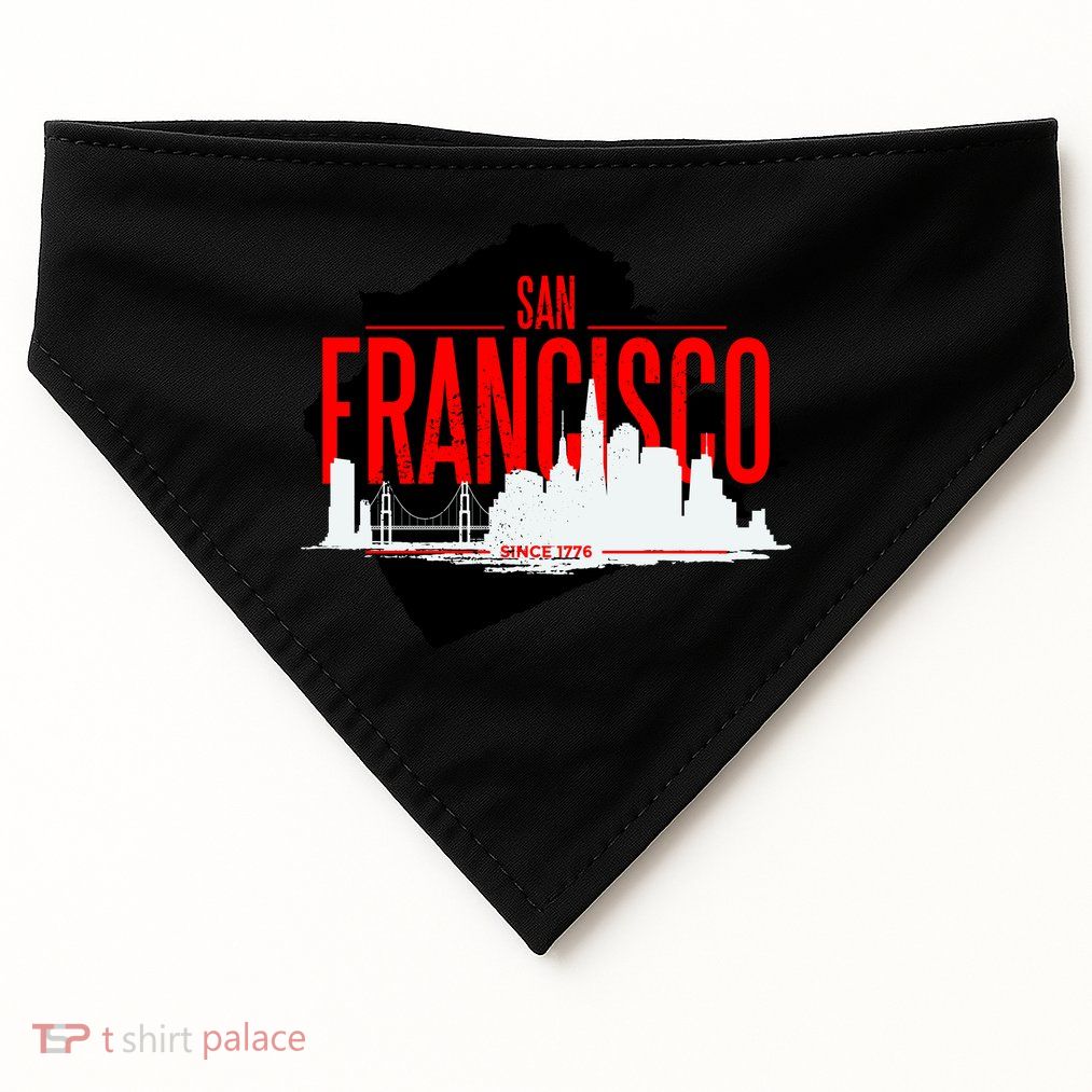 San Francisco Skyline USA-Made Doggie Bandana