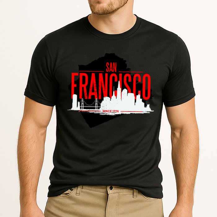 San Francisco Skyline Cooling Performance Crew T-Shirt