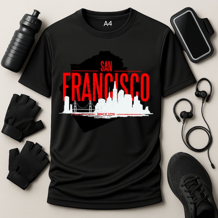San Francisco Skyline Cooling Performance Crew T-Shirt