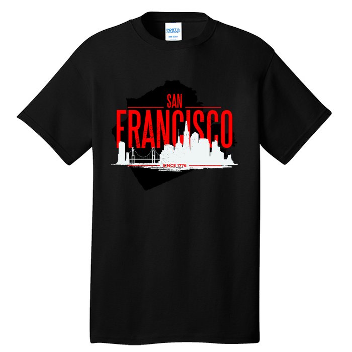 San Francisco Skyline Tall T-Shirt