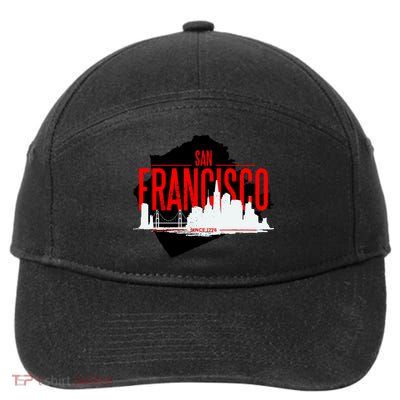 San Francisco Skyline 7-Panel Snapback Hat