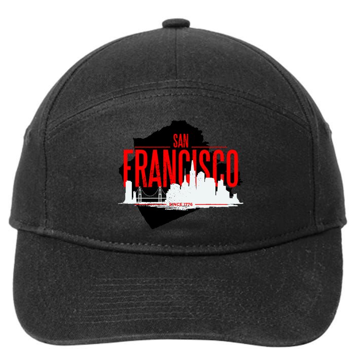San Francisco Skyline 7-Panel Snapback Hat